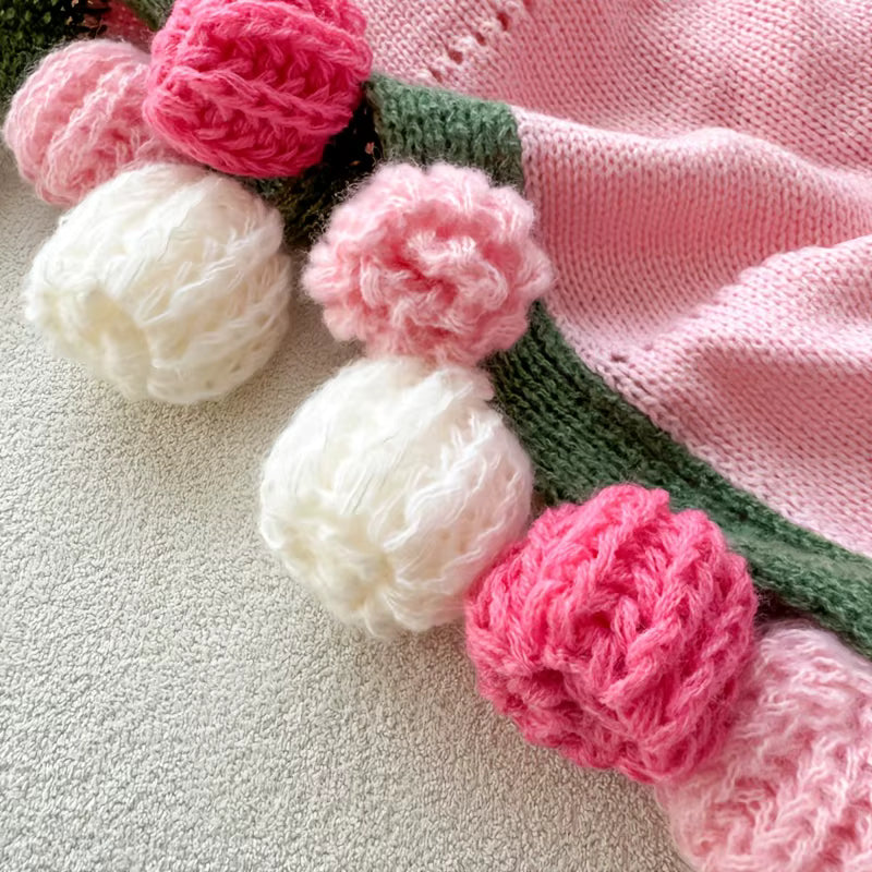 Purl & Posy Bouquet Blanket