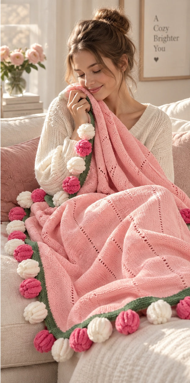 Purl & Posy Bouquet Blanket